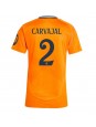 Real Madrid Daniel Carvajal #2 Venkovní Dres pro Dámské 2024-25 Krátký Rukáv